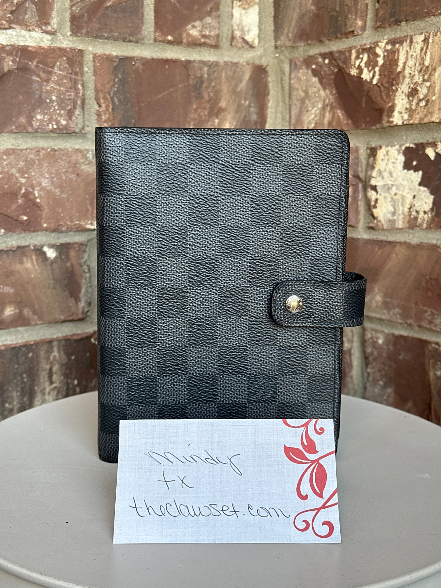 Louis Vuitton Agenda MM Damier Graphite Canvas 93458