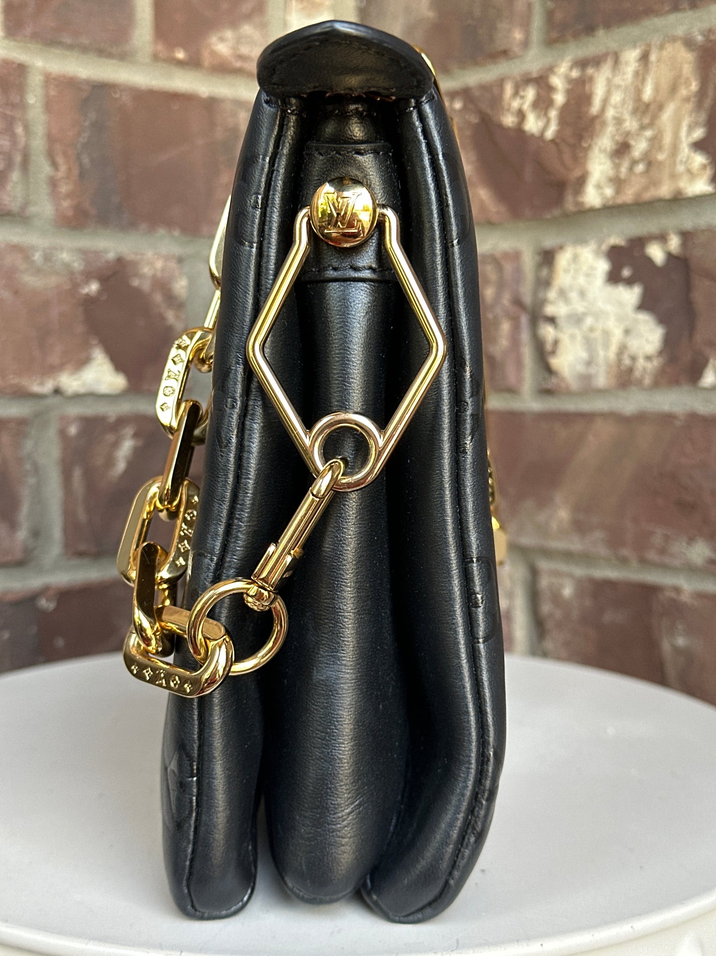 Louis Vuitton Coussin Bag Monogram Embossed Lambskin PM 38996