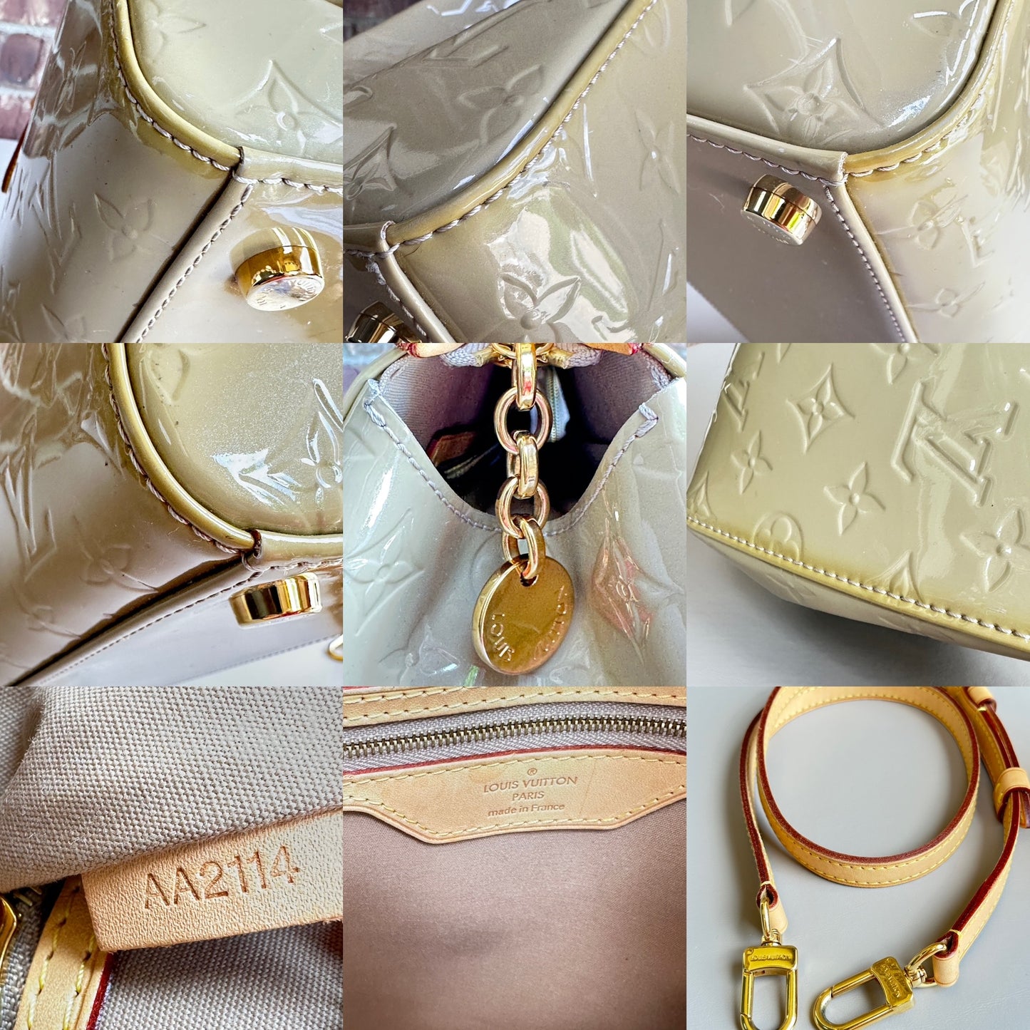 Louis Vuitton Brea Handbag Monogram Vernis MM 83274