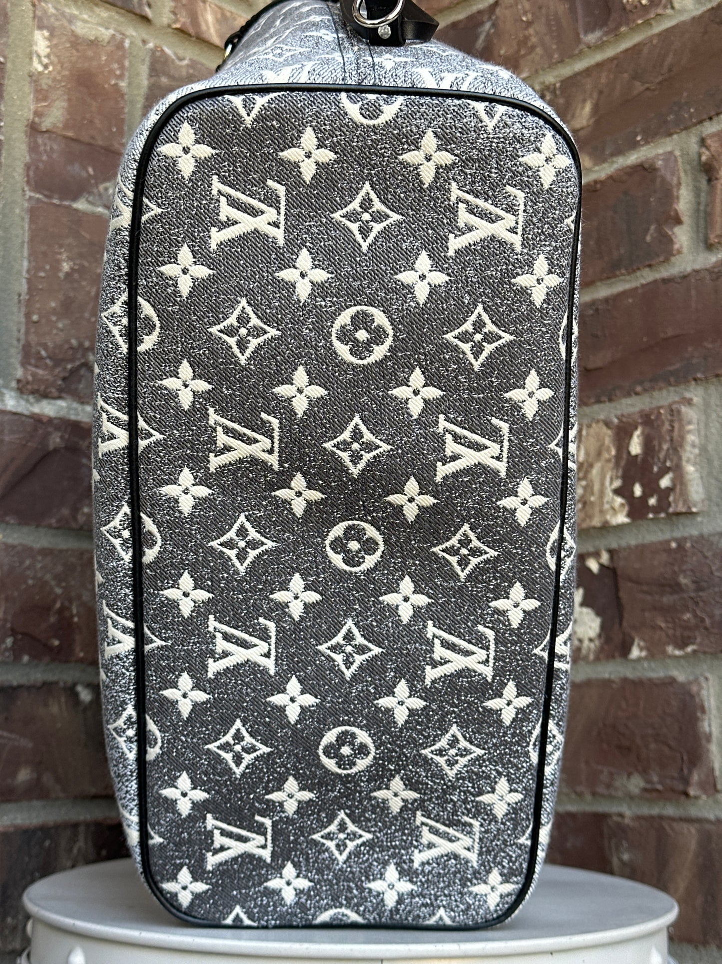 Louis Vuitton Neverfull NM Tote Monogram Jacquard Denim MM 76789