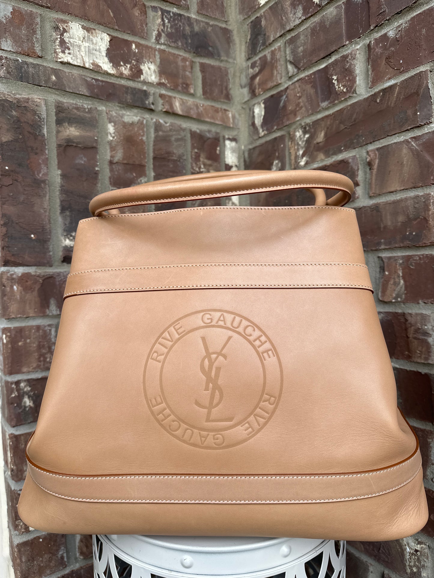 Saint Laurent Rive Gauche Tote Bag Leather Large 95567
