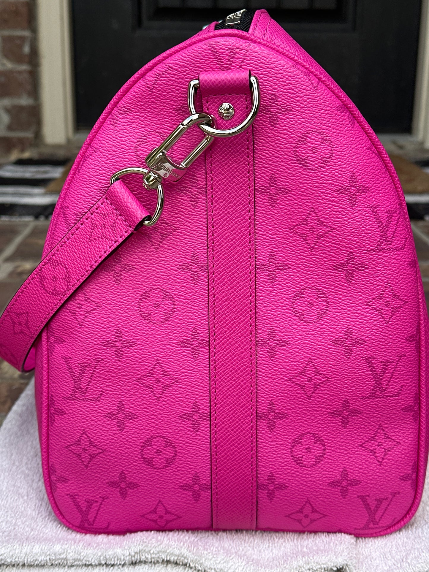Louis Vuitton Keepall Bandouliere Bag Monogram Taigarama 50 709352317