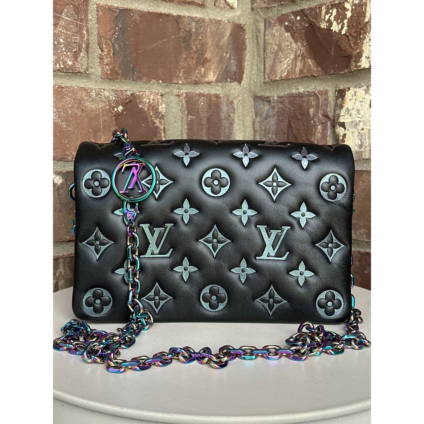 Louis Vuitton Coussin Pochette Monogram Embossed Lambskin - SKI Limited Edition 56654