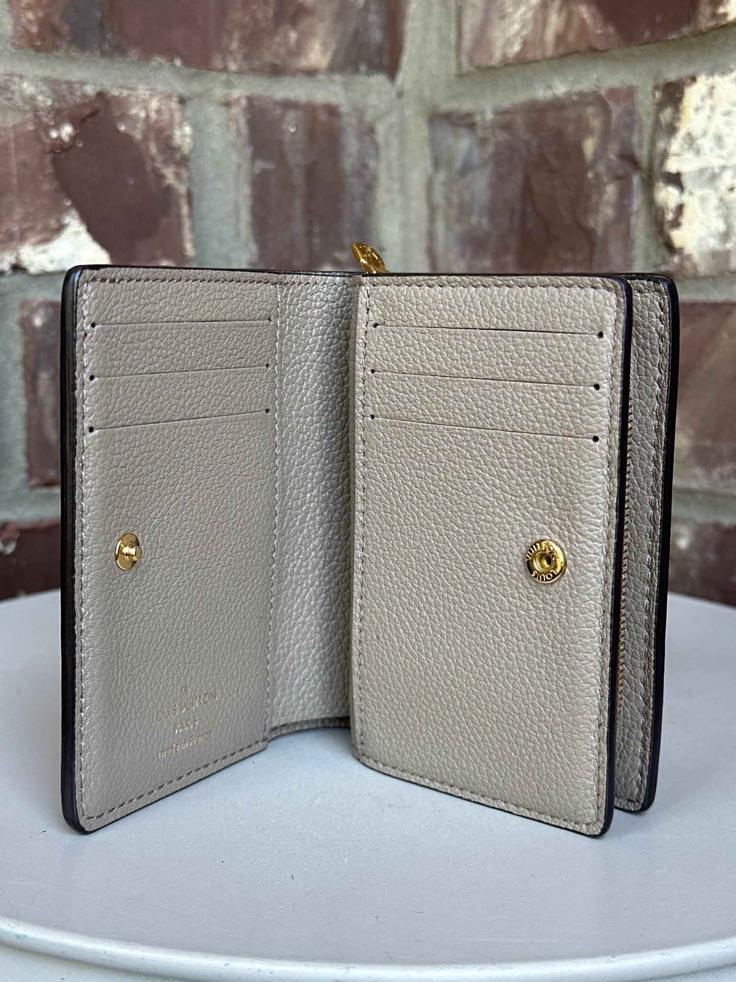 Louis Vuitton Clea Wallet Bicolor Monogram Empreinte Giant 43009