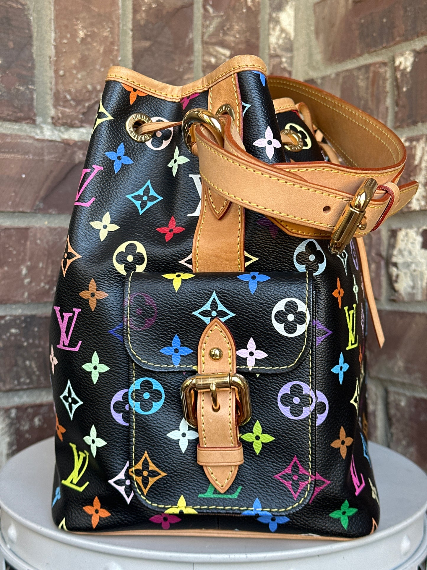 Louis Vuitton Petit Noe Handbag Monogram Multicolor 54679