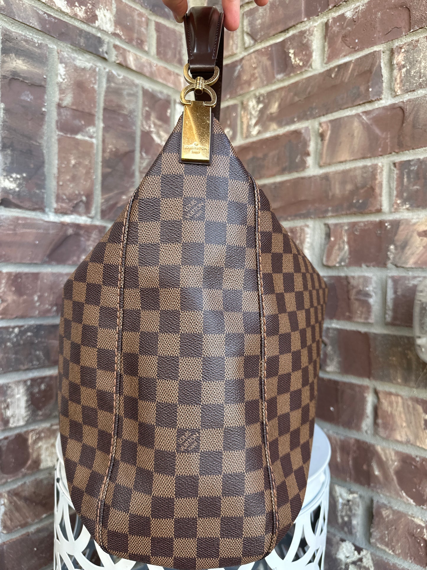 Louis Vuitton Portobello Handbag Damier Ebene GM 72323