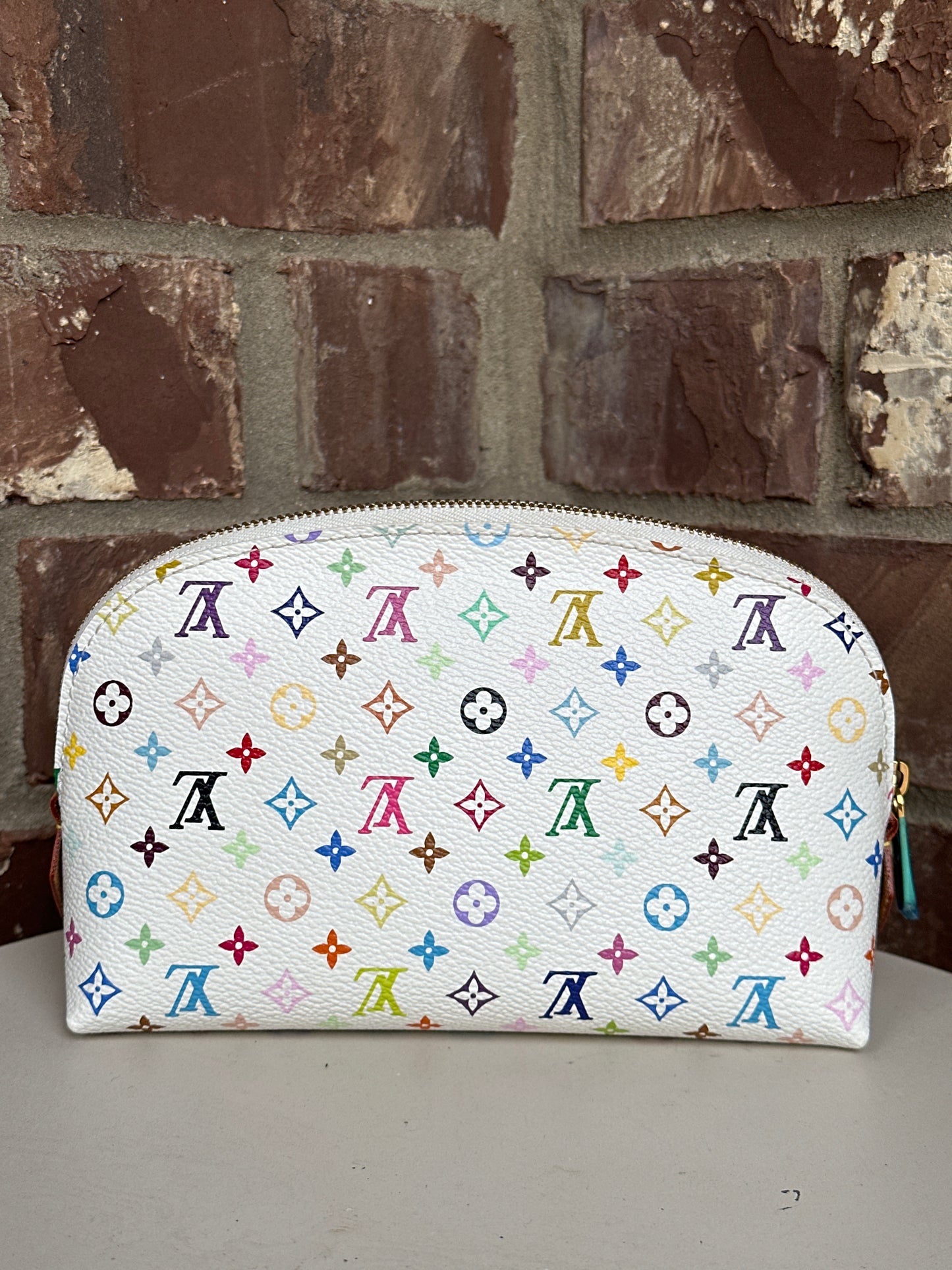 Louis Vuitton Monogram White Multicolor Cosmetic 56332