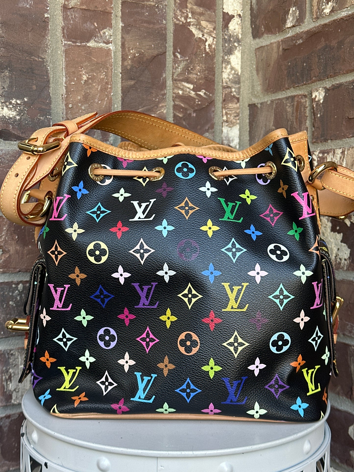 Louis Vuitton Petit Noe Handbag Monogram Multicolor 54679