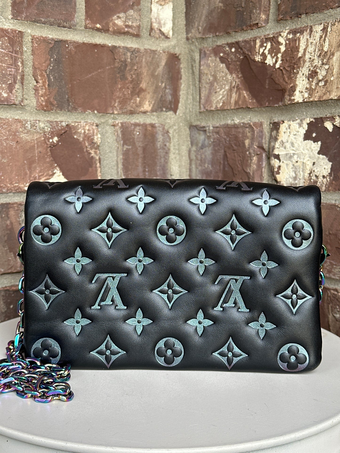 Louis Vuitton Coussin Pochette Monogram Embossed Lambskin - SKI Limited Edition 56654