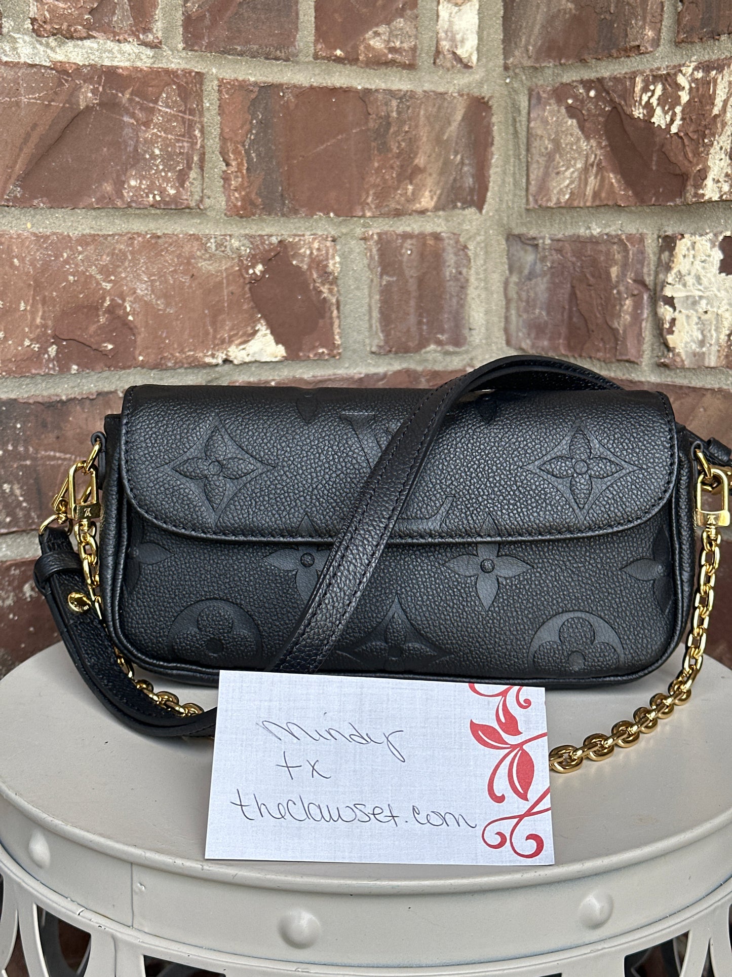 Louis Vuitton Ivy Wallet on Chain Monogram Empreinte Giant 93454