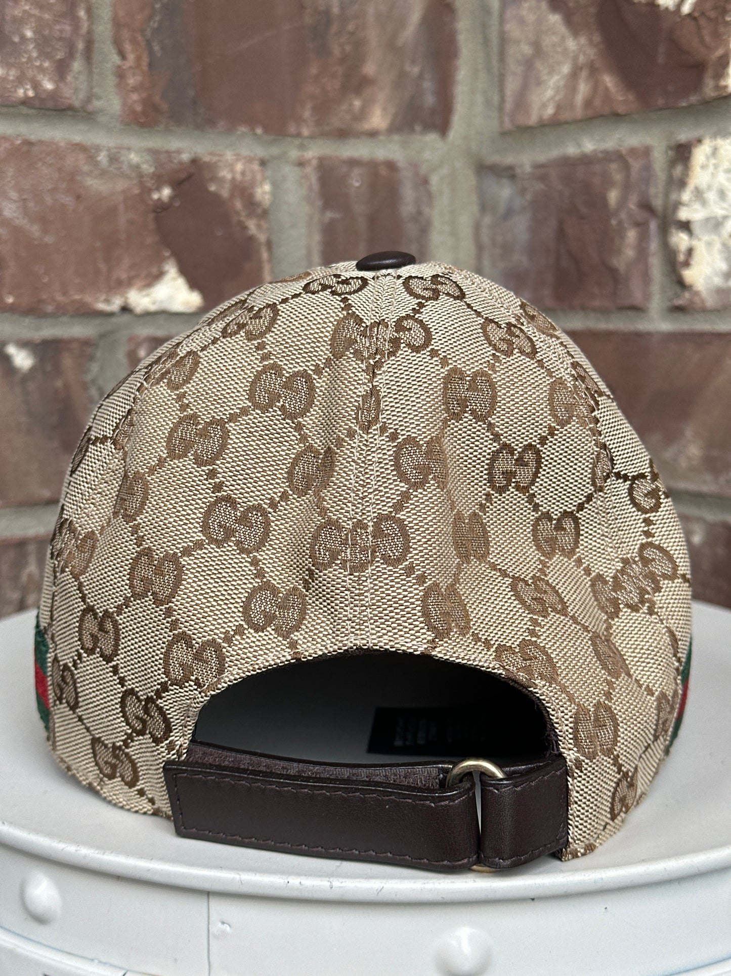Gucci GG Canvas Web Sherry Line Cap (L)