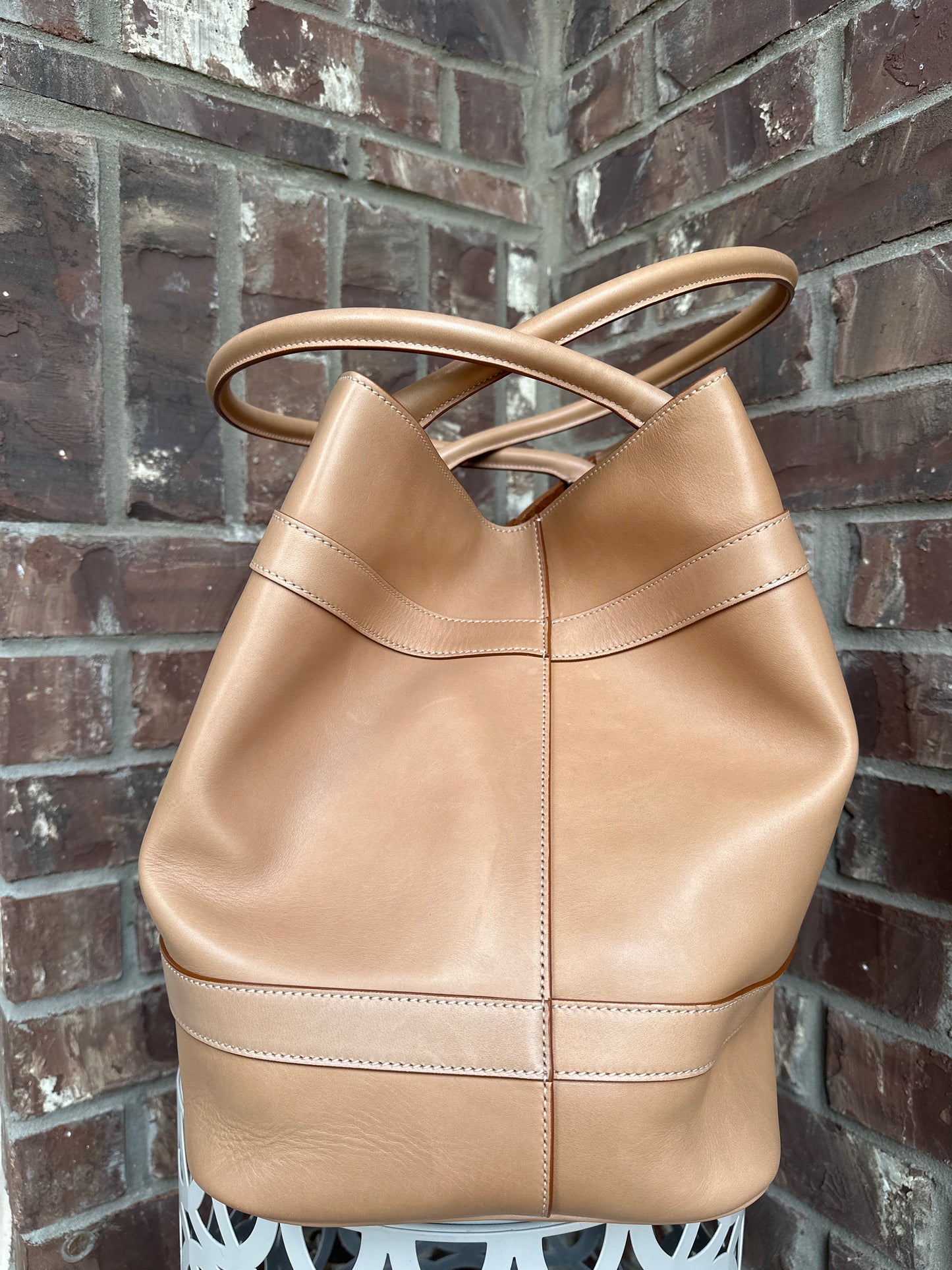 Saint Laurent Rive Gauche Tote Bag Leather Large 95567