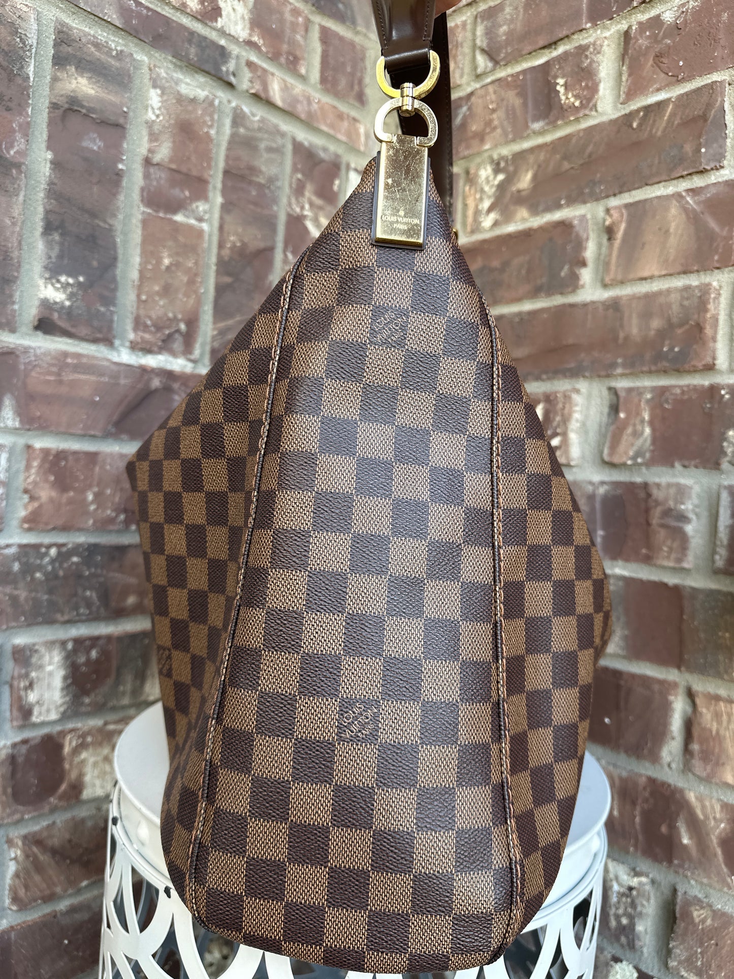 Louis Vuitton Portobello Handbag Damier Ebene GM 72323