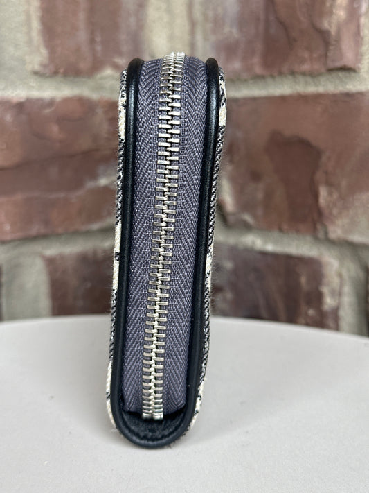 Louis Vuitton Denim Jacquard Monogram Zippy Wallet 54356