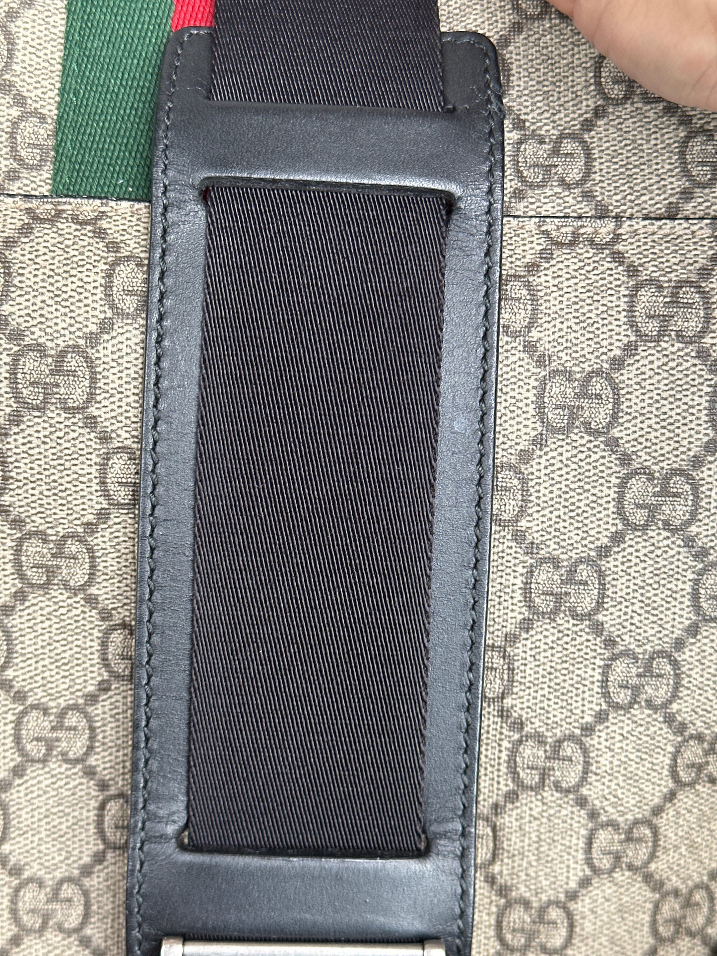Gucci Web Flap Messenger Bag GG Coated Canvas Medium 23909
