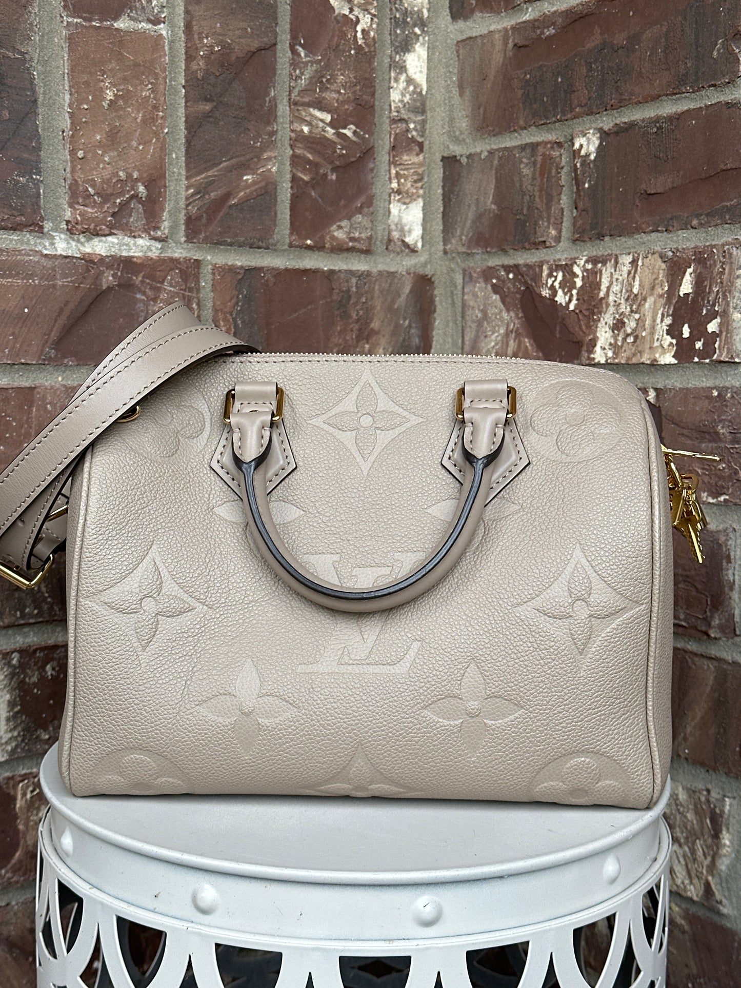 Louis Vuitton Speedy 25 Bandouliere Monogram Empreinte 89234