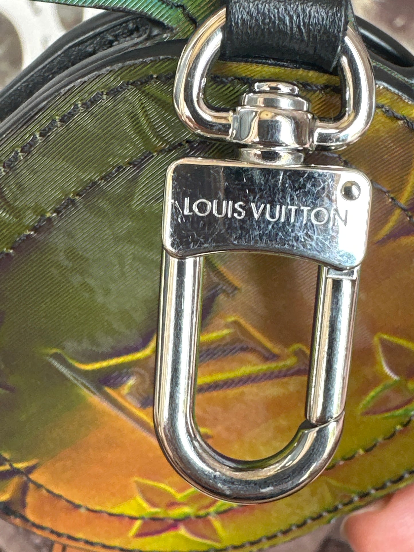 Louis Vuitton Turtle Pouch Bag Charm Iridescent Monogram 50026