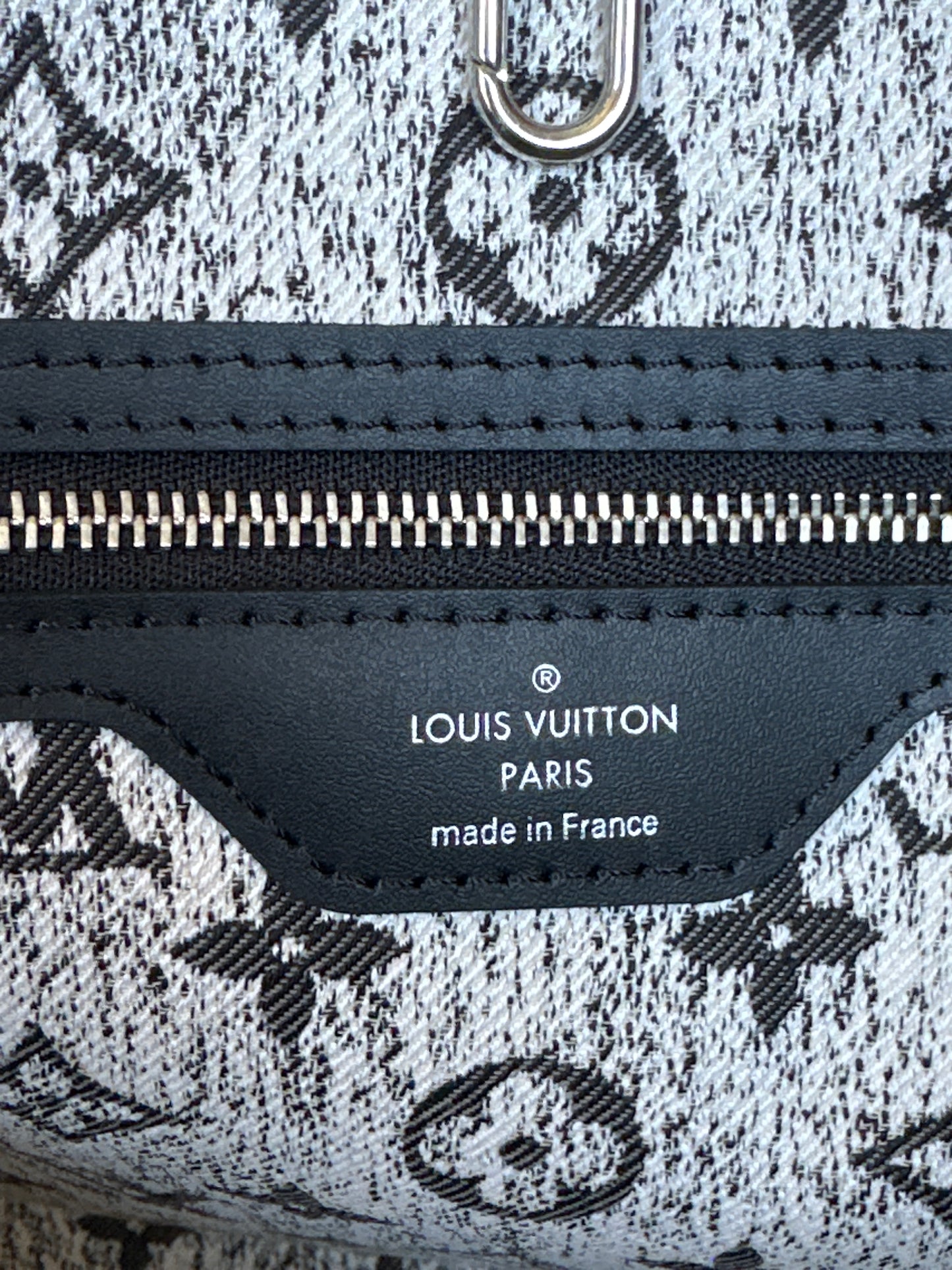 Louis Vuitton Neverfull NM Tote Monogram Jacquard Denim MM 76789