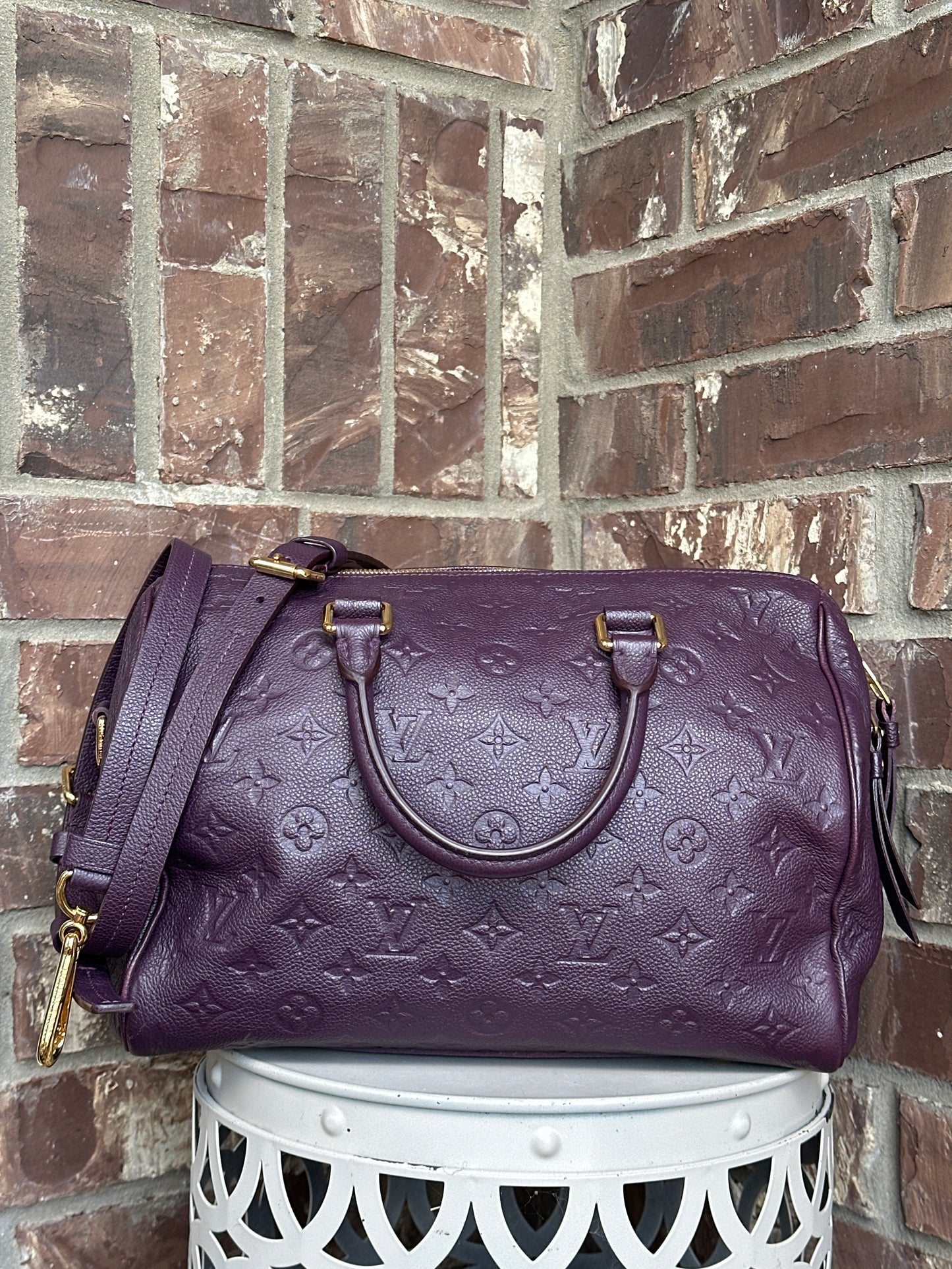 Louis Vuitton Speedy 30 Bandouliere Empreinte Leather 67991