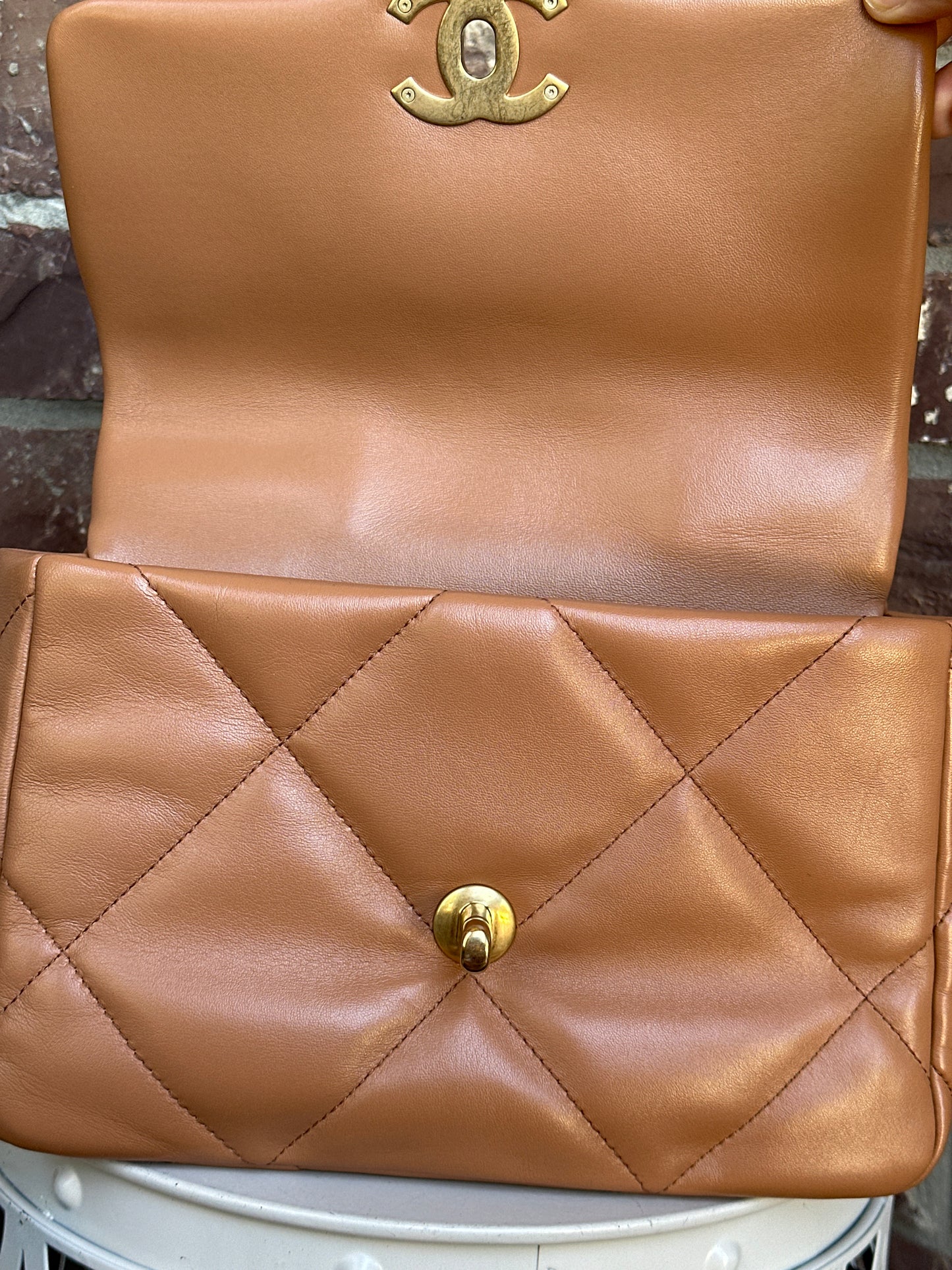 Chanel 19 Flap Bag Quilted Leather Medium 55534
