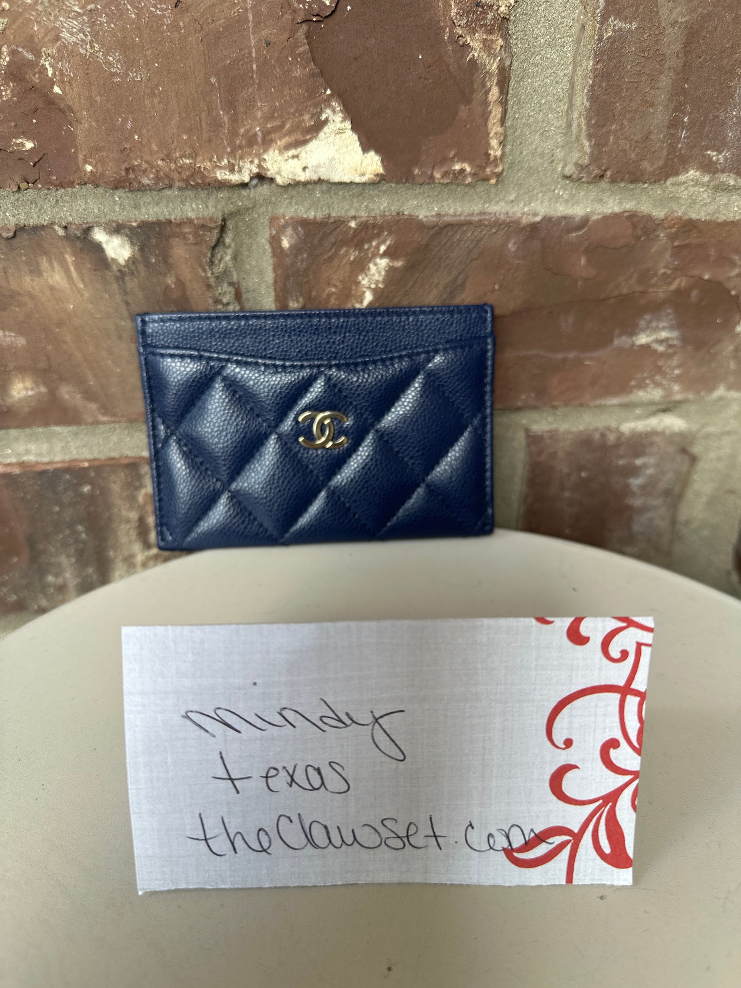 Chanel Classic Card Holder Quilted Caviar 54489