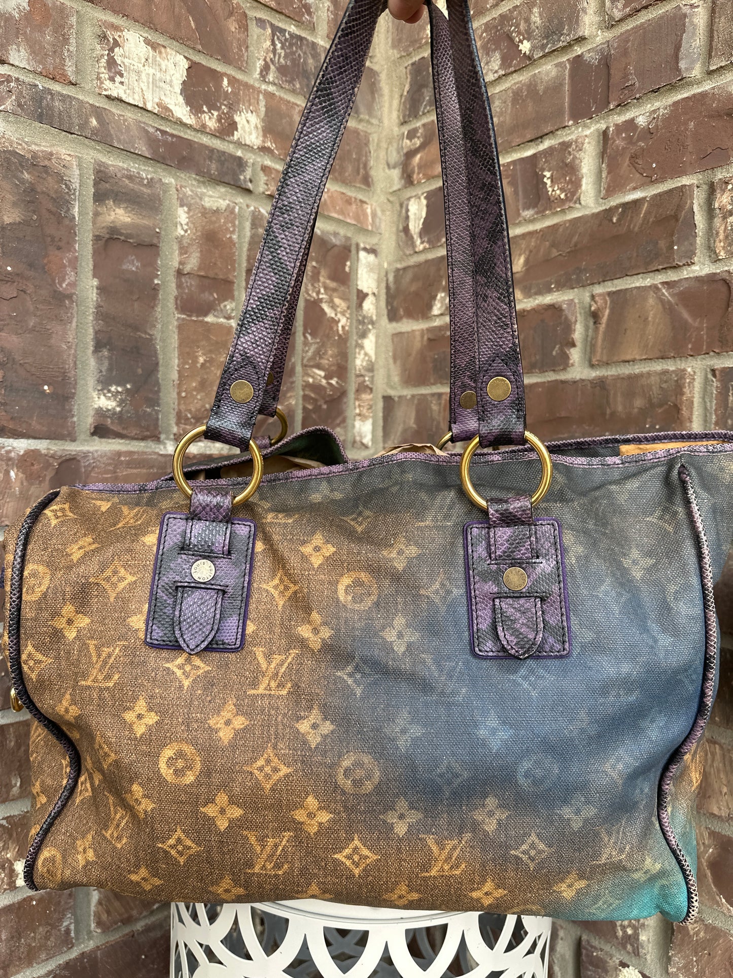 Louis Vuitton x Richard Prince Limited Edition Monogram Heartbreak Jokes Tote 67776