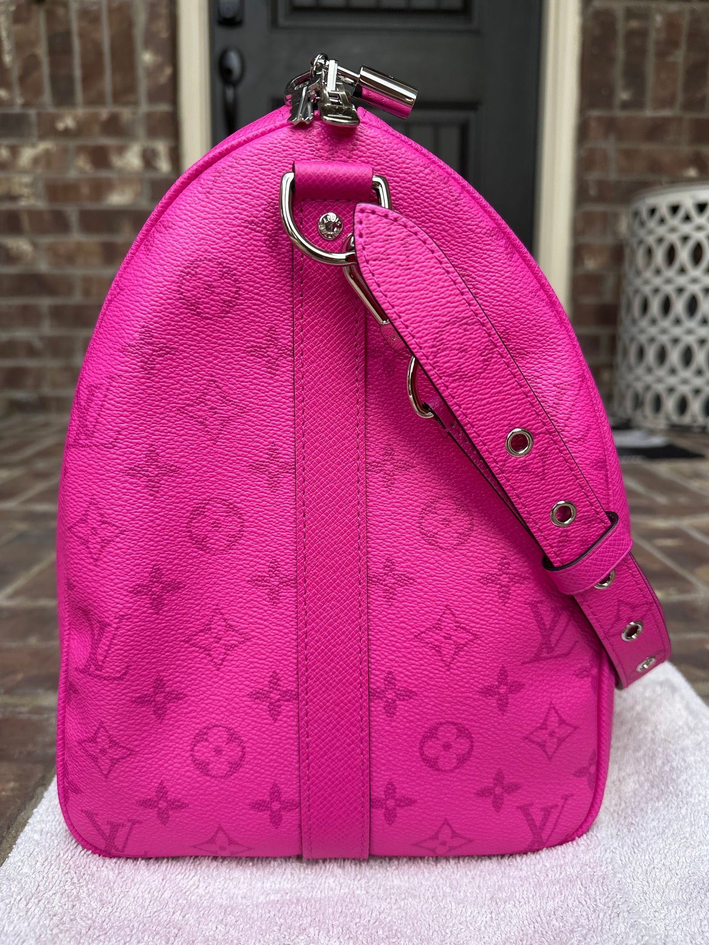 Louis Vuitton Keepall Bandouliere Bag Monogram Taigarama 50 709352317