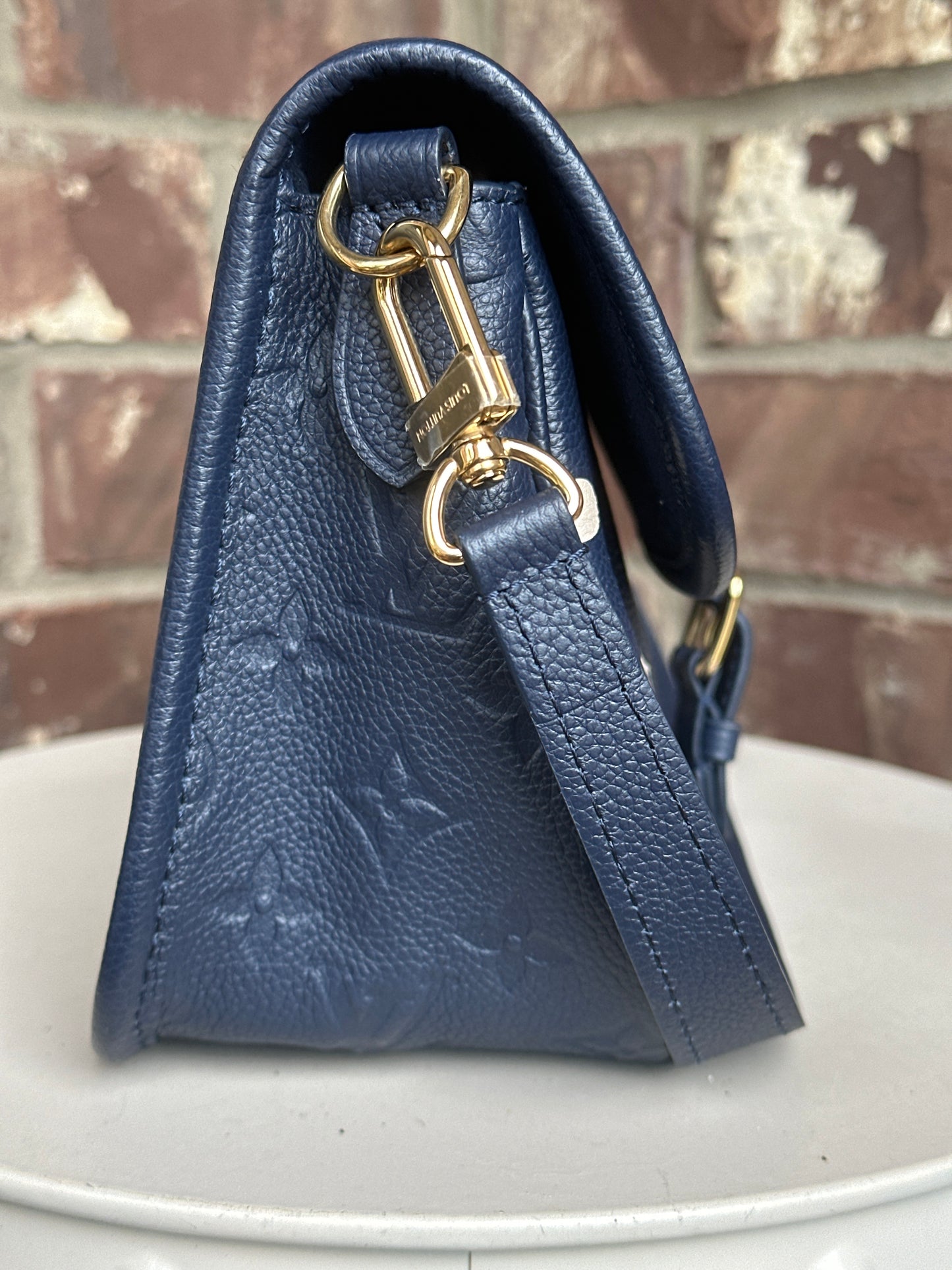 Louis Vuitton Diane NM Handbag Bicolor Monogram Empreinte Giant 31156