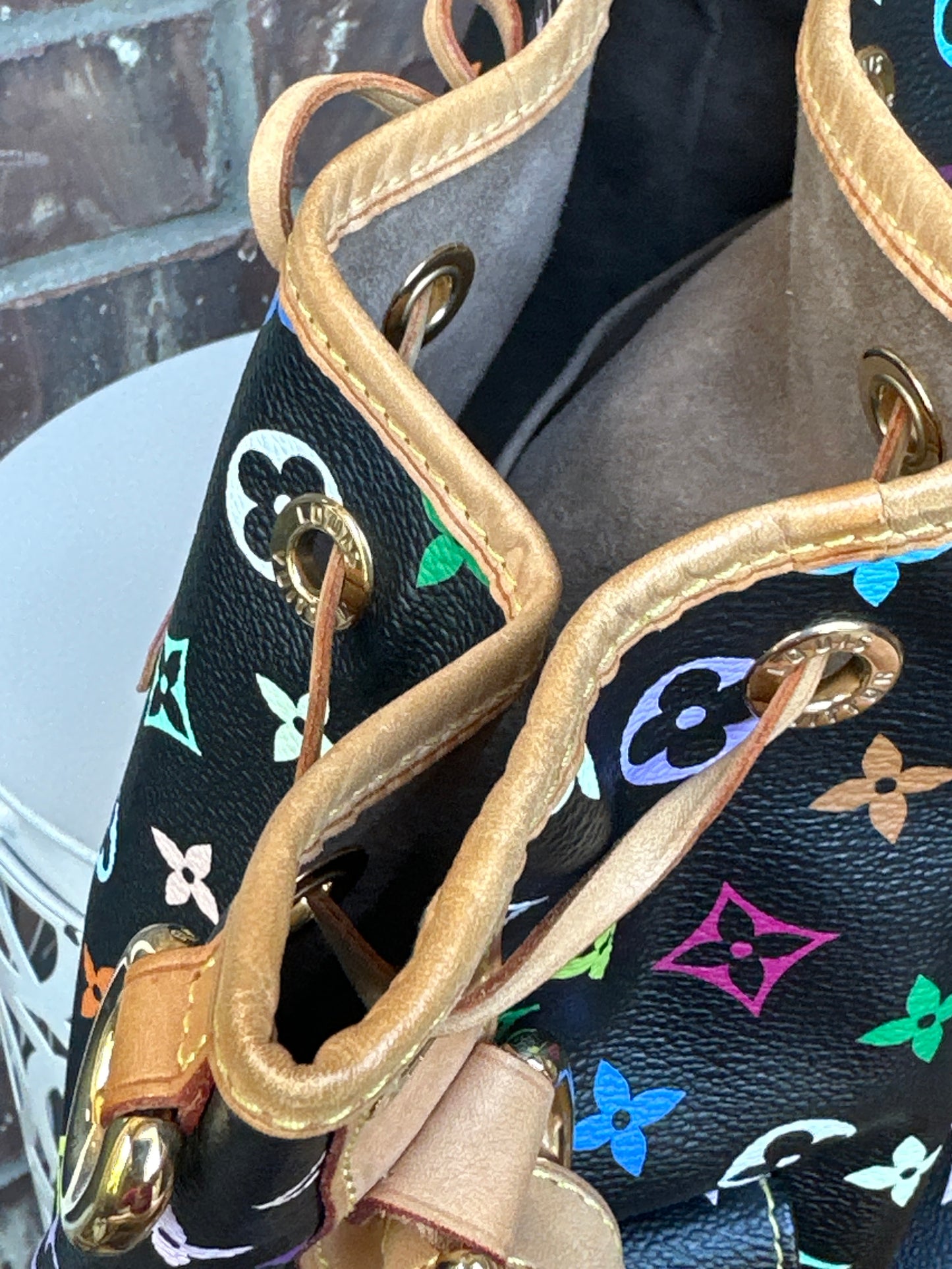 Louis Vuitton Petit Noe Handbag Monogram Multicolor 54679