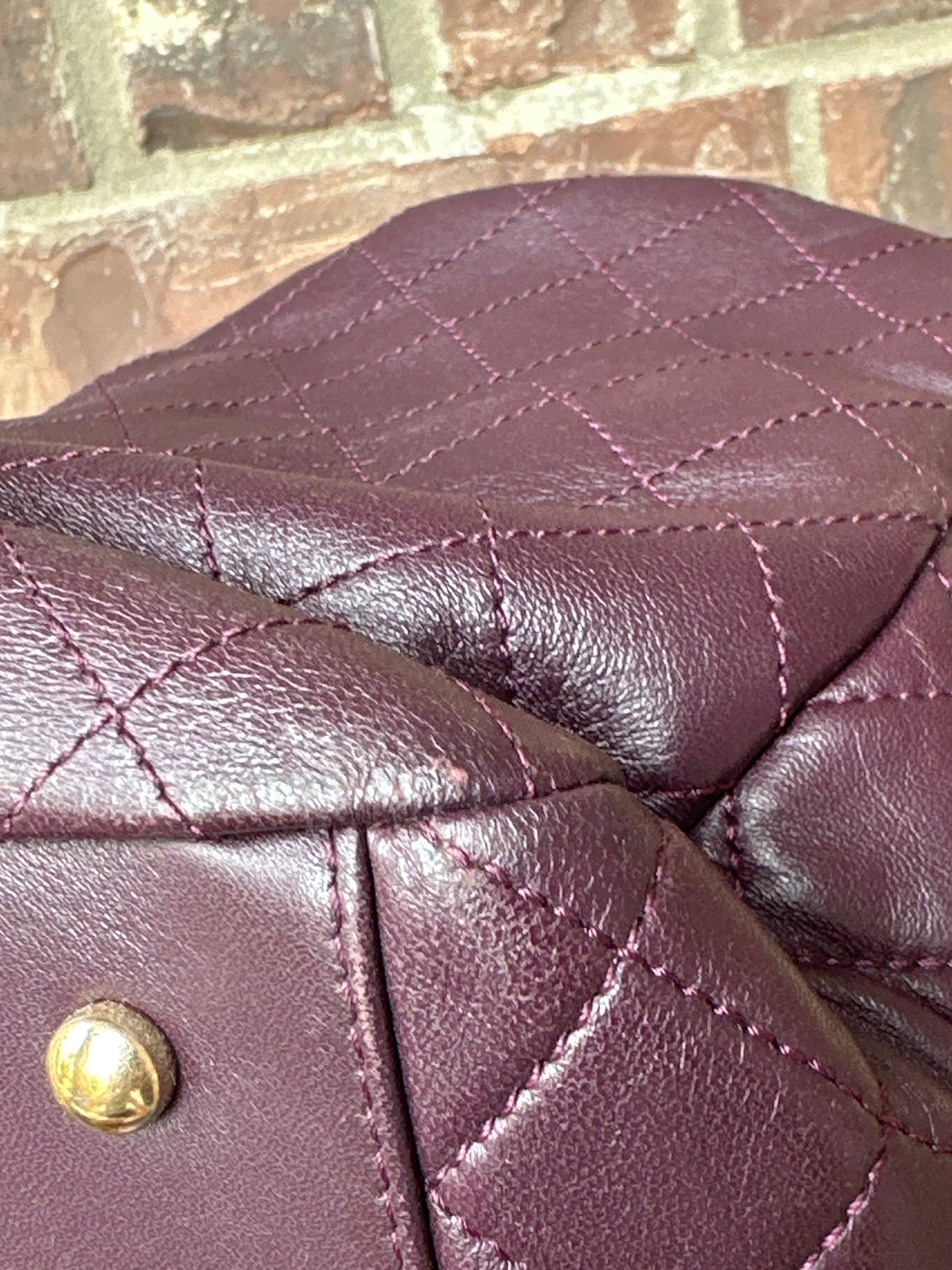 Chanel Drawstring CC Lock Medium Bucket Bag Quilted Lambskin 79898