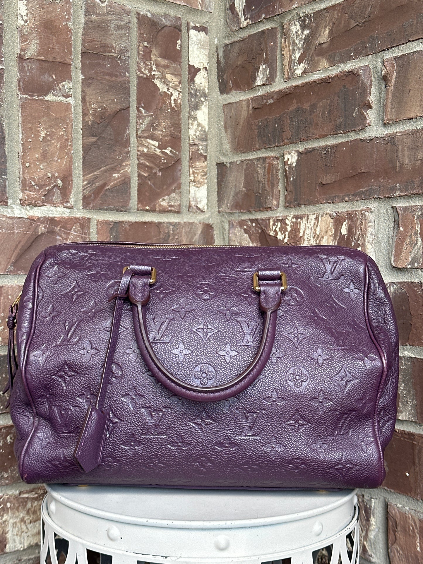 Louis Vuitton Speedy 30 Bandouliere Empreinte Leather 67991