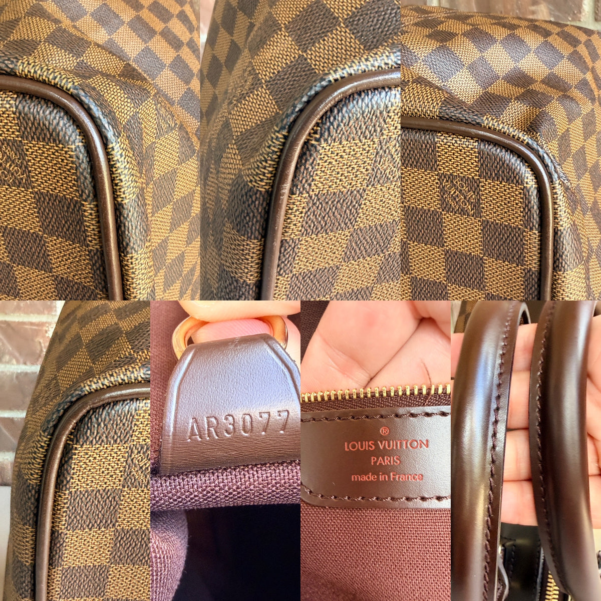Louis Vuitton Greenwich Travel Bag Damier Ebene PM 84685