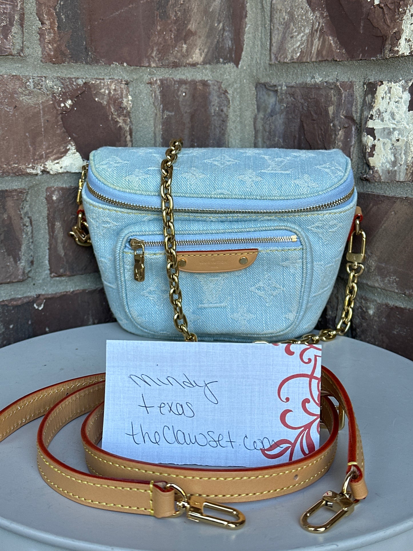 Louis Vuitton Bum Bag Monogram Denim Mini 45764