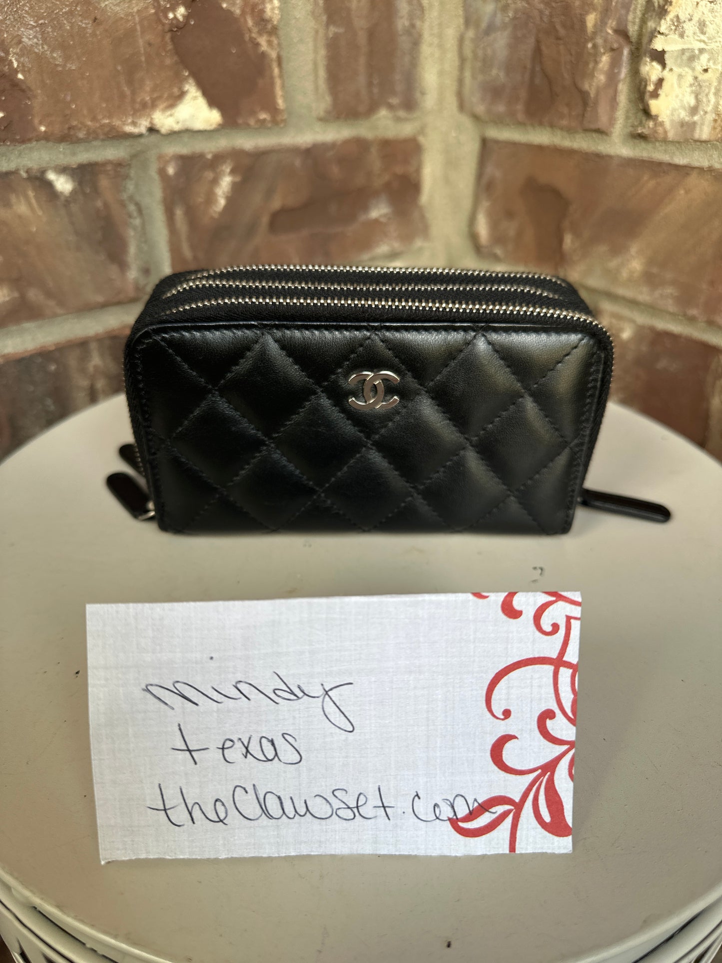 Chanel Triple Zip Wallet Quilted Lambskin Small 54779