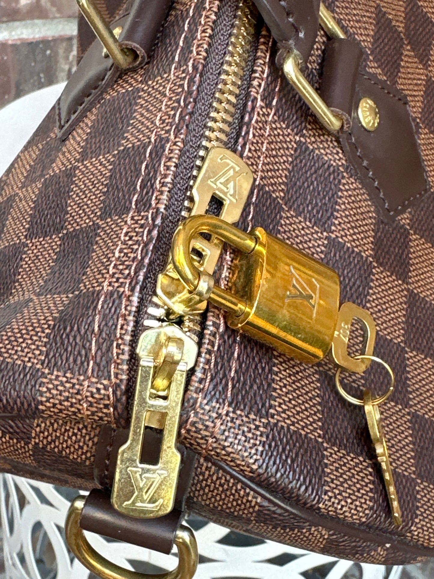 Louis Vuitton Speedy Bandouliere Bag Damier Ebene 30 90265