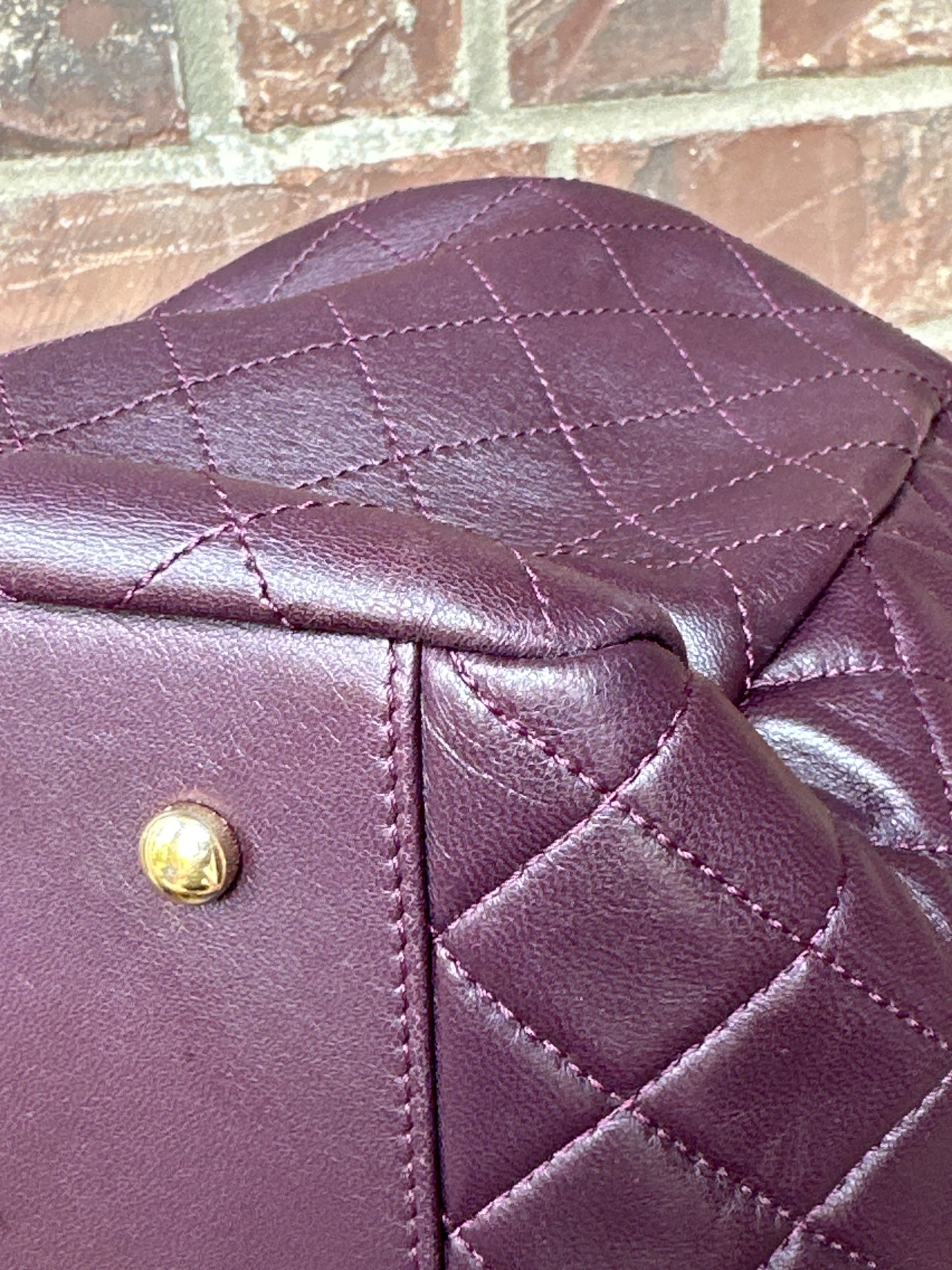 Chanel Drawstring CC Lock Medium Bucket Bag Quilted Lambskin 79898