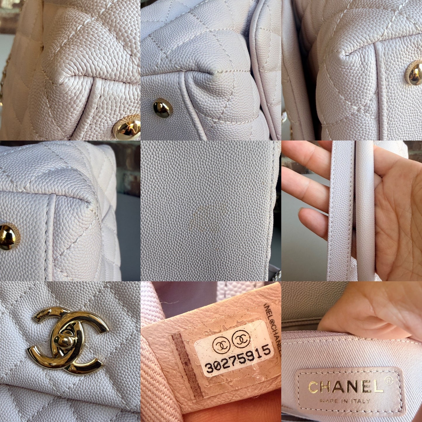 Chanel Coco Top Handle Bag Quilted Caviar Small 29846