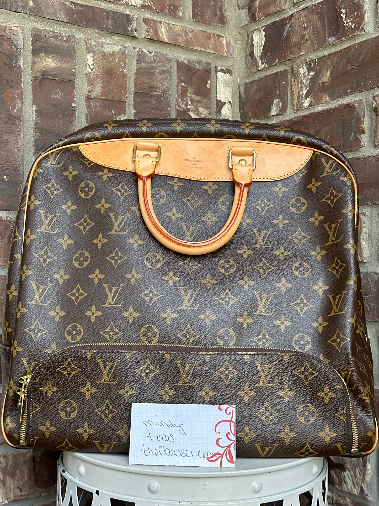 Louis Vuitton Evasion Travel Bag Monogram Canvas MM 51123