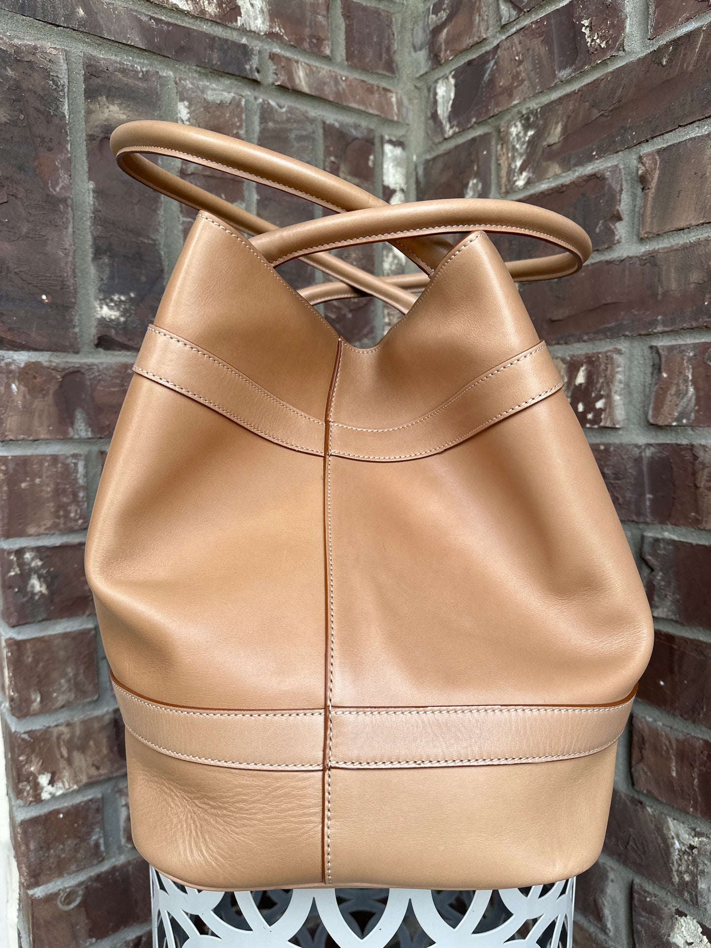Saint Laurent Rive Gauche Tote Bag Leather Large 95567