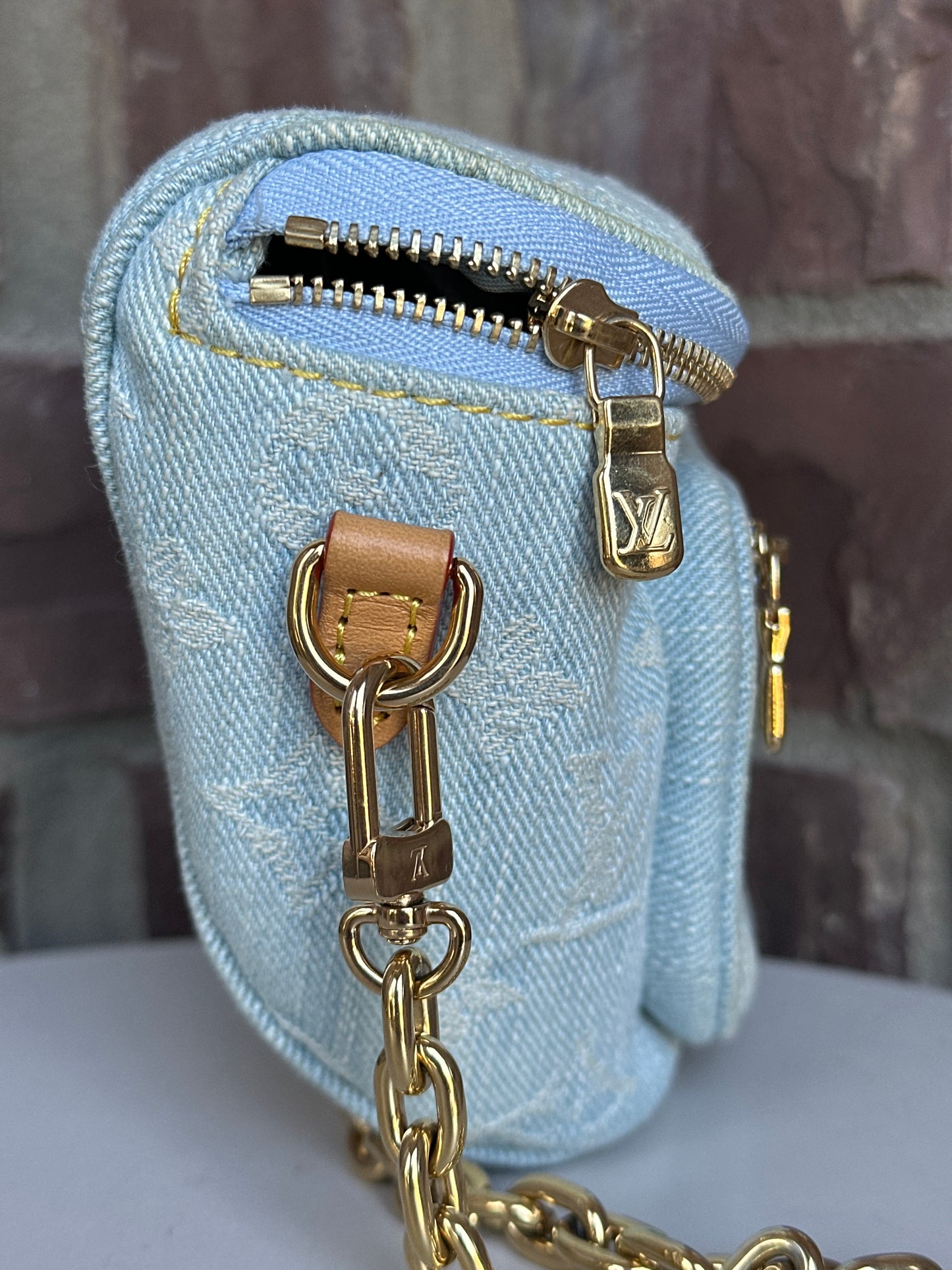 Louis Vuitton Bum Bag Monogram Denim Mini 45764