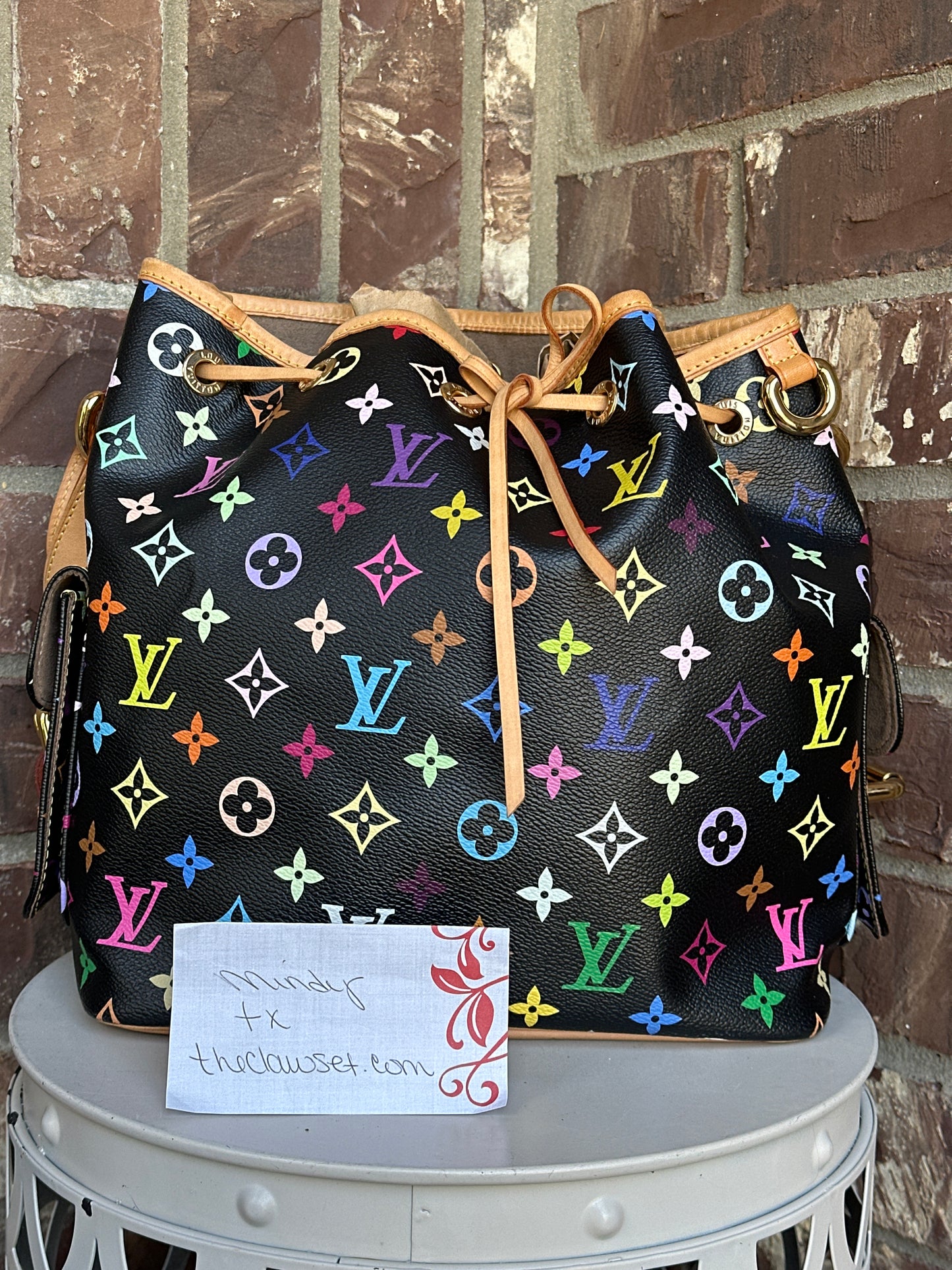 Louis Vuitton Petit Noe Handbag Monogram Multicolor 54679