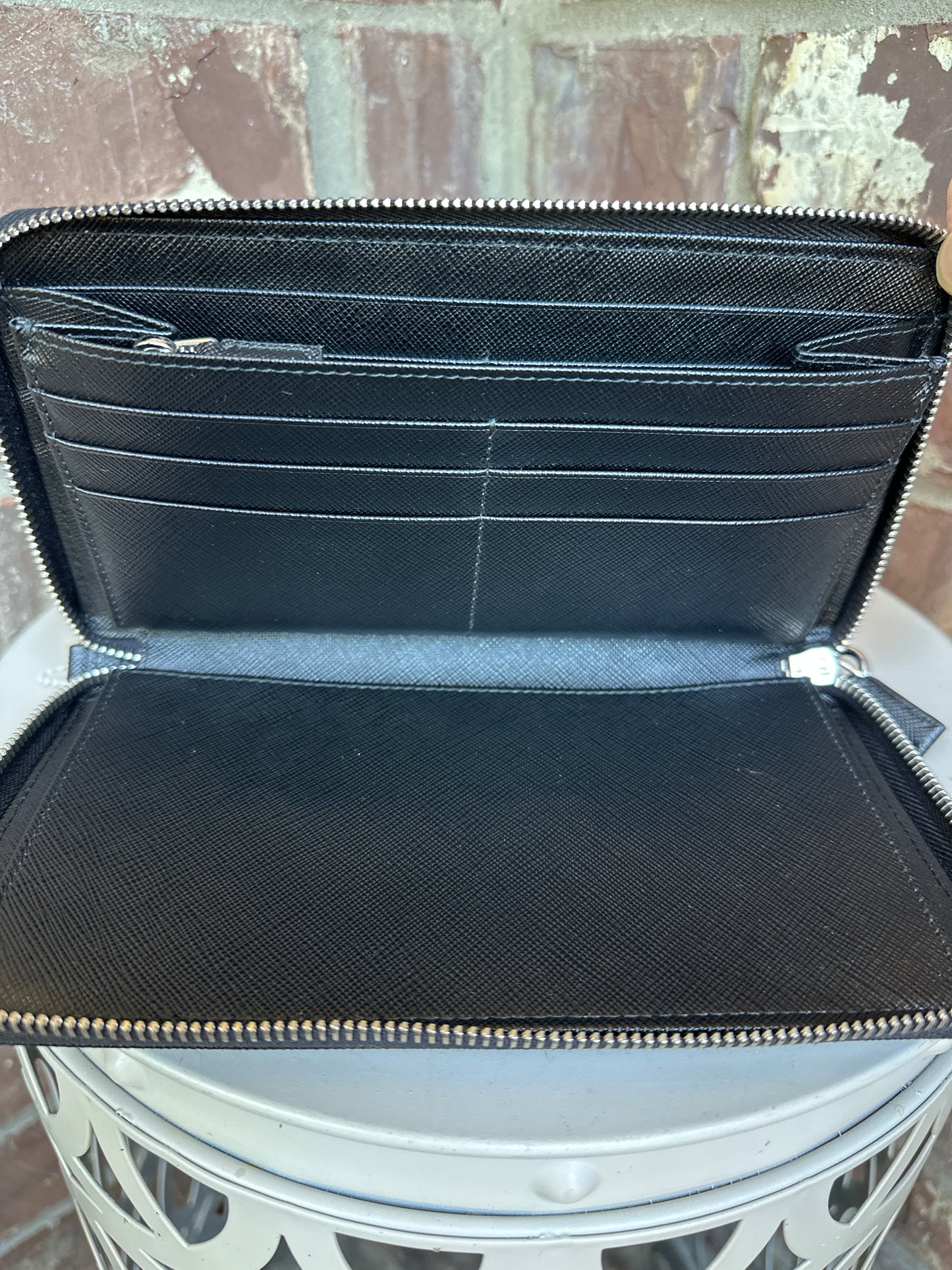 Prada Document Holder on Strap Saffiano Leather 31123