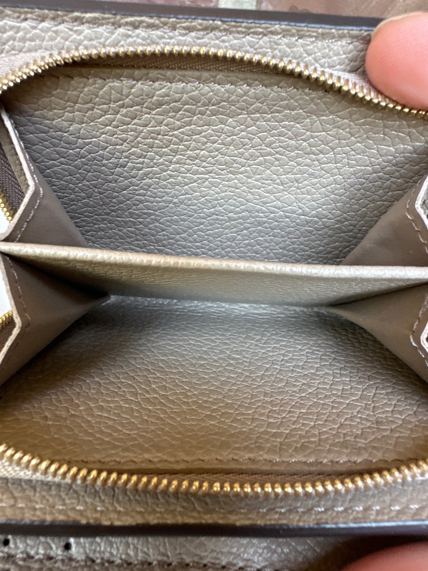 Louis Vuitton Clea Wallet Bicolor Monogram Empreinte Giant 43009