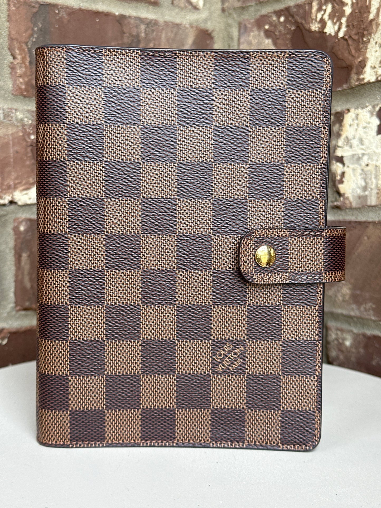Louis Vuitton Monogram Agenda MM Ebene 52345