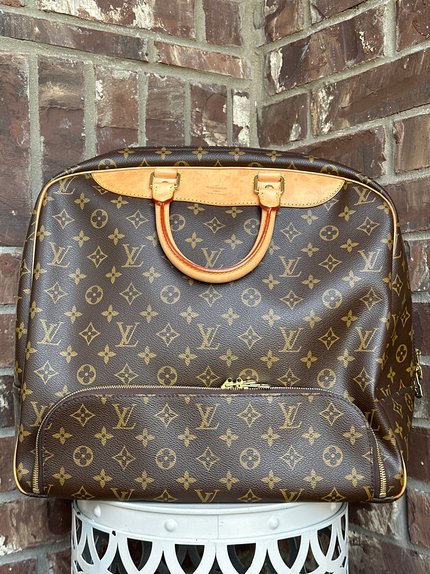 Louis Vuitton Evasion Travel Bag Monogram Canvas MM 51123