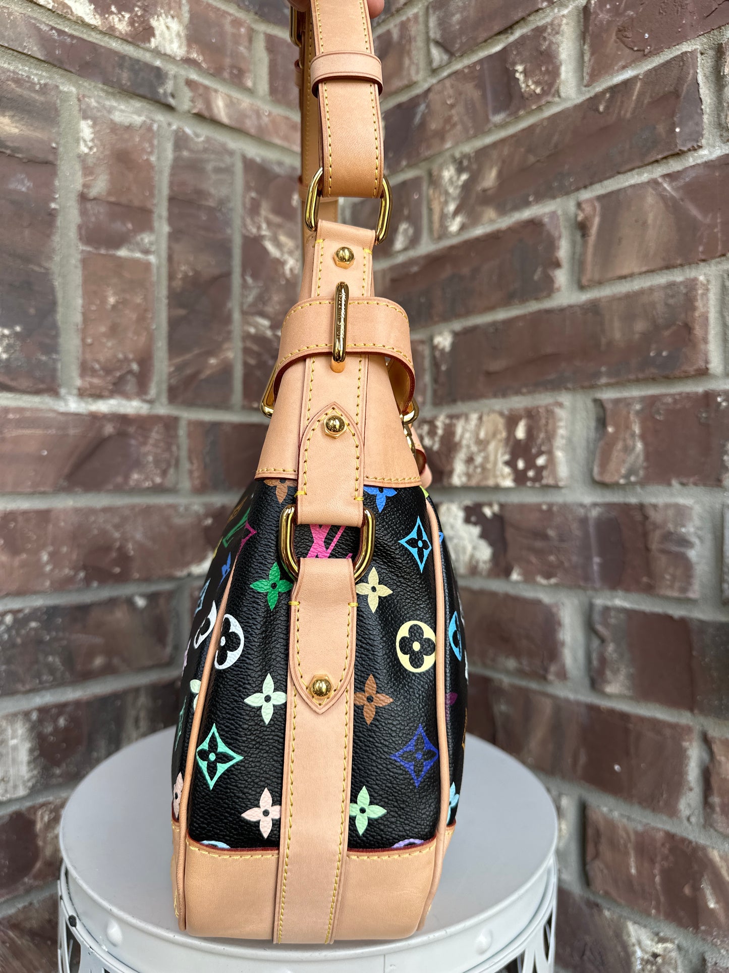 Louis Vuitton Greta Monogram Multicolor Black 61112