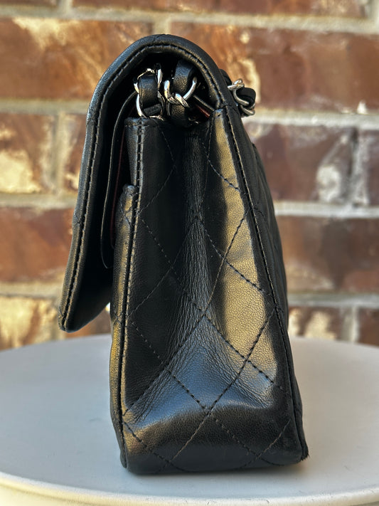 Chanel Classic Double Flap Bag Quilted Lambskin Medium 54221