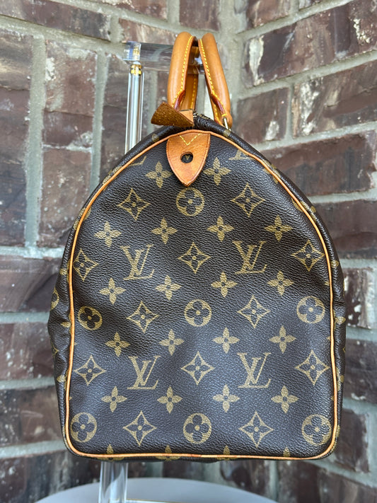 Louis Vuitton Speedy Handbag Monogram Canvas 35 89997