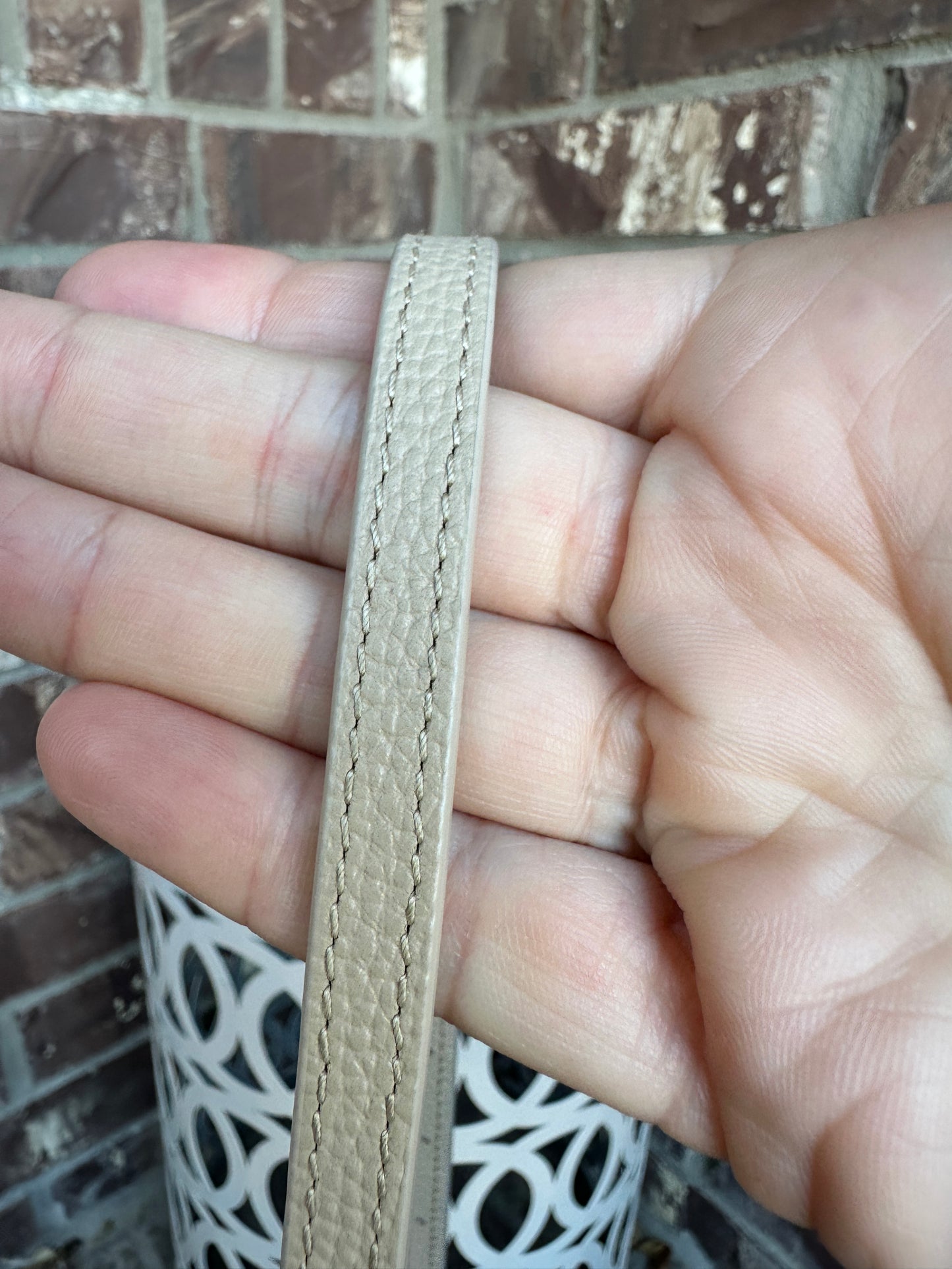 Burberry Hannah Envelope Wallet on Strap Leather and House Check Canvas 68906