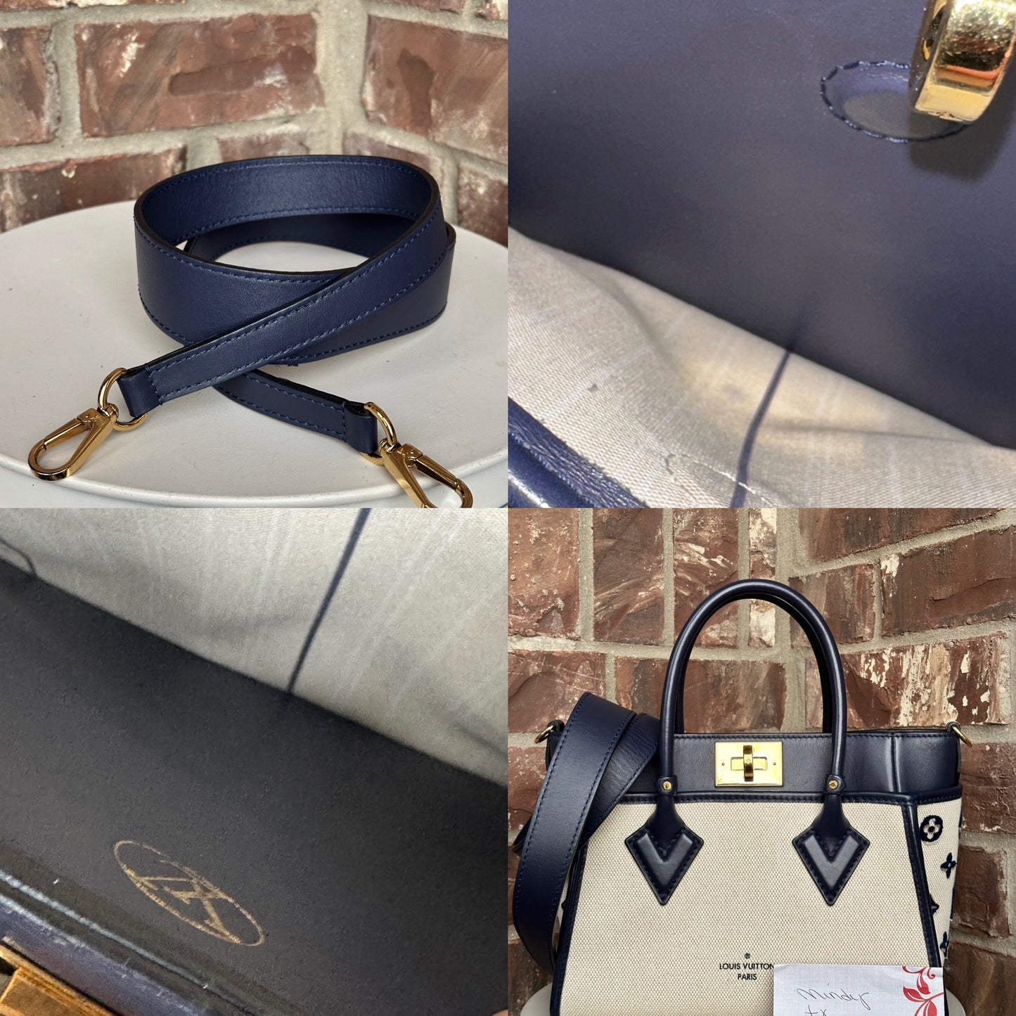 Louis Vuitton On My Side Tote Monogram Tufted Canvas PM 90326